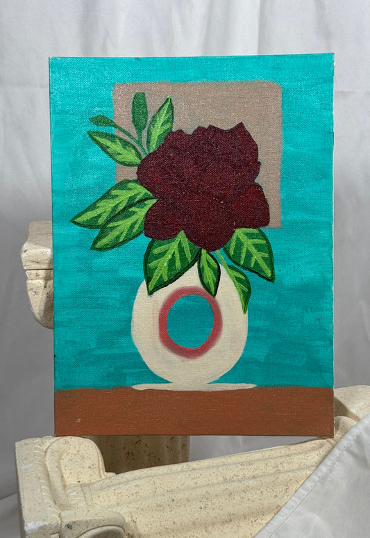 Modern Flowers four set (flat canvas.)