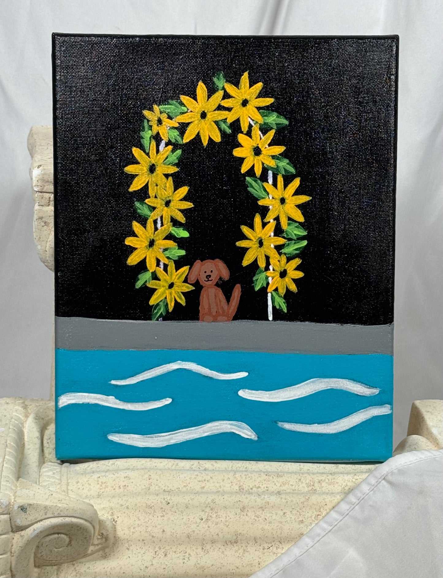 “Wave and Sunflower.”
